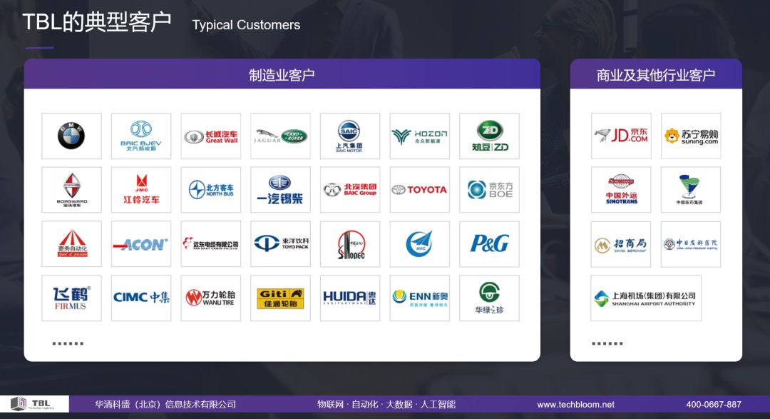 TBL典型客户